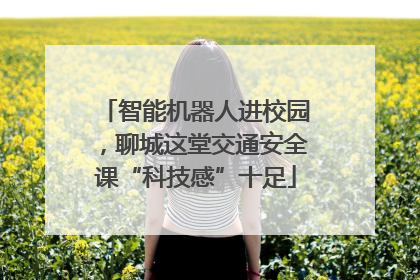 智能机器人进校园，聊城这堂交通安全课“科技感”十足