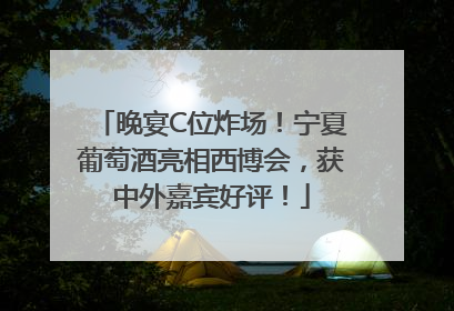 晚宴C位炸场！宁夏葡萄酒亮相西博会，获中外嘉宾好评！