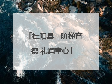 桂阳县：阶梯育德 礼润童心