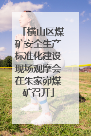 横山区煤矿安全生产标准化建设现场观摩会在朱家峁煤矿召开