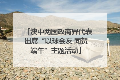澳中两国政商界代表出席“以球会友·同贺端午”主题活动