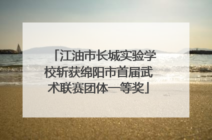 江油市长城实验学校斩获绵阳市首届武术联赛团体一等奖