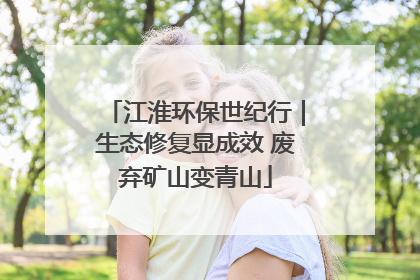 江淮环保世纪行｜生态修复显成效 废弃矿山变青山