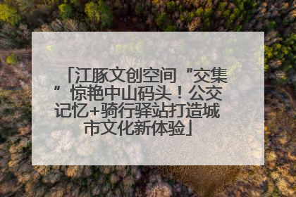 江豚文创空间“交集”惊艳中山码头！公交记忆+骑行驿站打造城市文化新体验