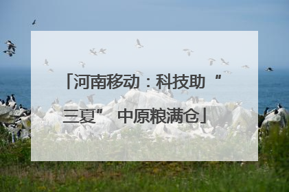 河南移动：科技助“三夏” 中原粮满仓