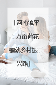 河南镇平：万亩荷花铺就乡村振兴路
