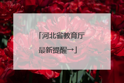 河北省教育厅最新提醒→