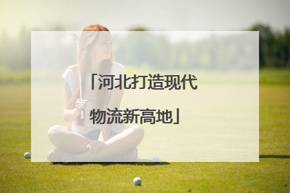 河北打造现代物流新高地