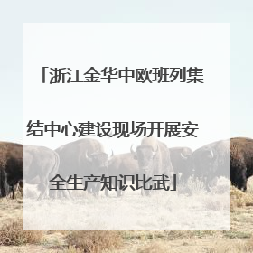 浙江金华中欧班列集结中心建设现场开展安全生产知识比武