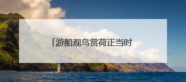 游船观鸟赏荷正当时 辽河七星湖景区开园