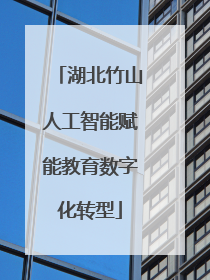 湖北竹山人工智能赋能教育数字化转型