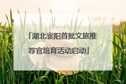 湖北襄阳首批文旅推荐官培育活动启动