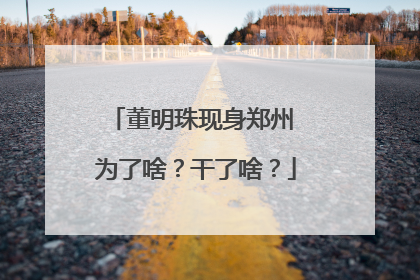 董明珠现身郑州 为了啥？干了啥？