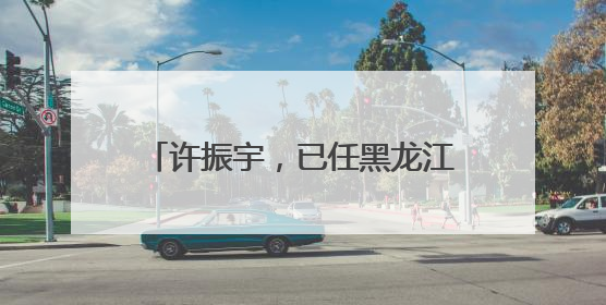 许振宇，已任黑龙江省教育厅党组书记