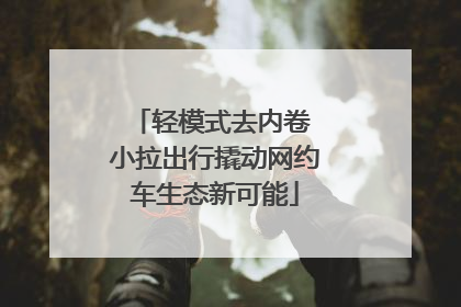 轻模式去内卷 小拉出行撬动网约车生态新可能