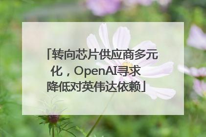 转向芯片供应商多元化，OpenAI寻求降低对英伟达依赖