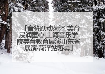 音符跃动菏泽 美育浸润童心 上海音乐学院美育教育展演山东省展演·菏泽站落幕