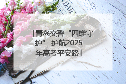 青岛交警“四维守护” 护航2025年高考平安路