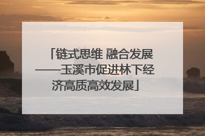 链式思维 融合发展——玉溪市促进林下经济高质高效发展