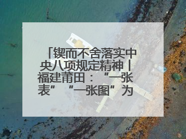 锲而不舍落实中央八项规定精神丨福建莆田：“一张表”“一张图”为基层减轻“数字负担”