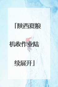 陕西夏粮机收作业陆续展开