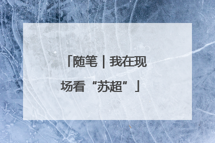 随笔｜我在现场看“苏超”
