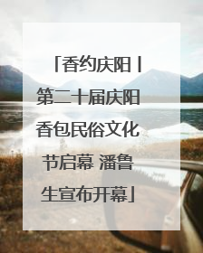 香约庆阳丨第二十届庆阳香包民俗文化节启幕 潘鲁生宣布开幕