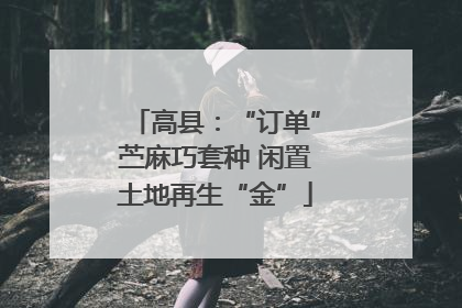 高县：“订单”苎麻巧套种 闲置土地再生“金”