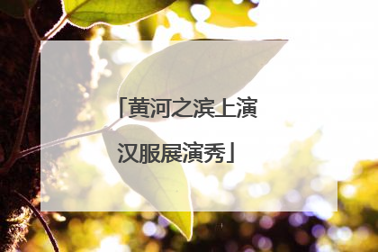 黄河之滨上演汉服展演秀