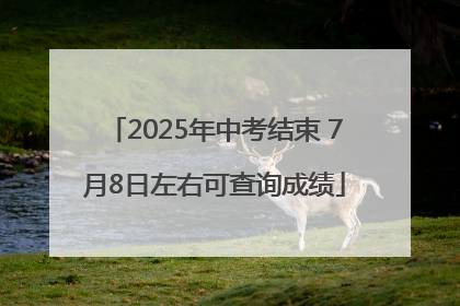 2025年中考结束 7月8日左右可查询成绩