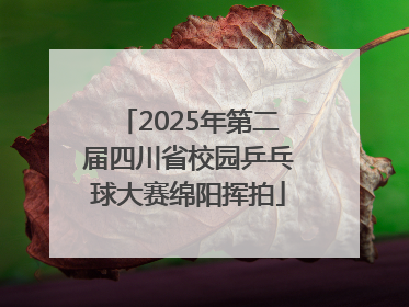 2025年第二届四川省校园乒乓球大赛绵阳挥拍