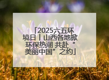 2025六五环境日丨山西各地掀环保热潮 共赴“美丽中国”之约