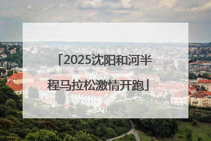 2025沈阳和河半程马拉松激情开跑