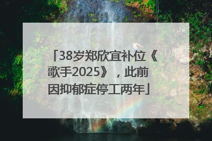 38岁郑欣宜补位《歌手2025》，此前因抑郁症停工两年