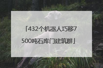 432个机器人巧移7500吨石库门建筑群