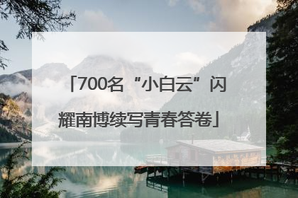 700名“小白云”闪耀南博续写青春答卷