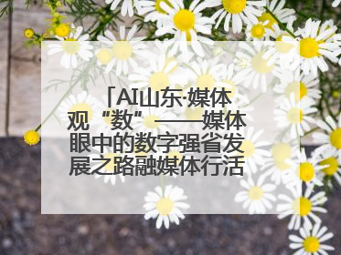 AI山东·媒体观“数”——媒体眼中的数字强省发展之路融媒体行活动启动